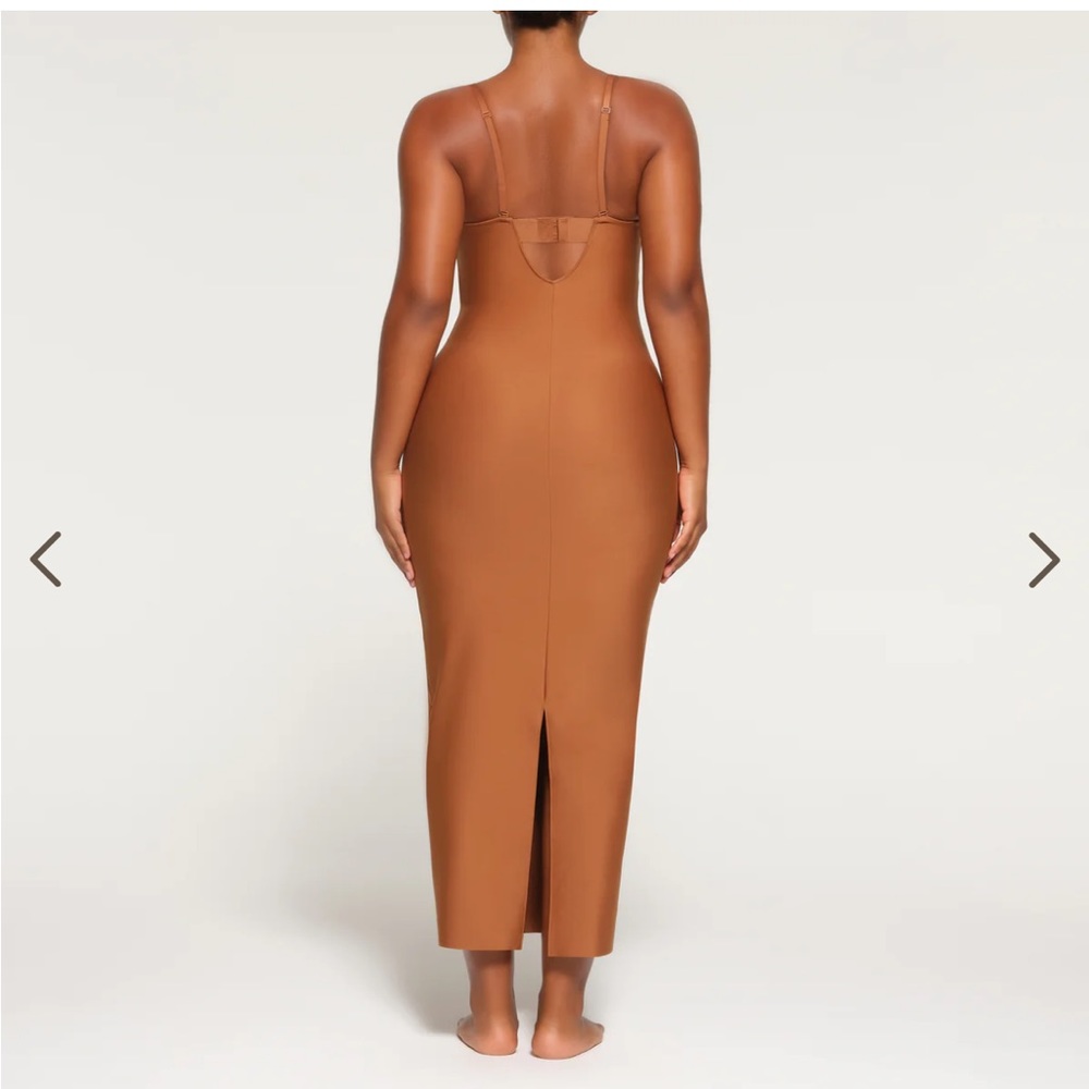 SKIMS Body Underwire Long Dress BRONZE